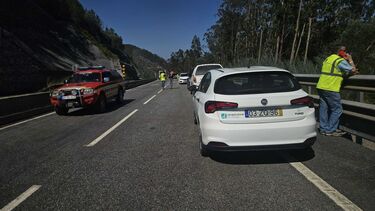 Resina obriga à remoção de piso em ambos os sentidos do IP3 em Penacova