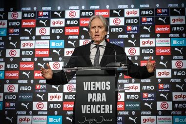 Jorge Jesus replicou uma frase já antes usada no início de um novo projeto