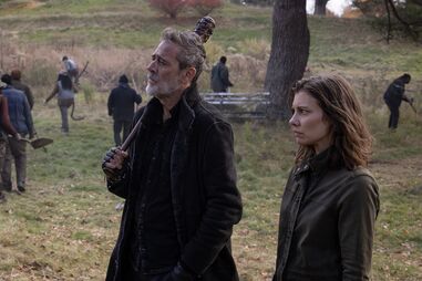 Lauren Cohan e Jeffrey Dean Morgan em 'The Walking Dead: Dead City'