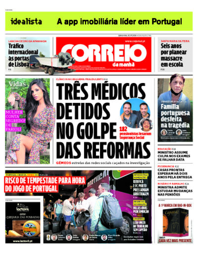 Capa do jornal