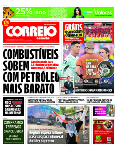 Capa de sábado, 04 de julho de 2026