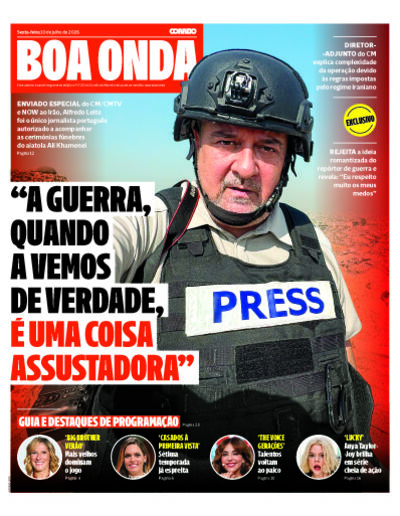 Capa de sexta-feira, 10 de julho de 2026
