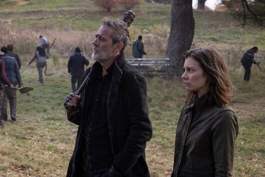 Lauren Cohan e Jeffrey Dean Morgan em 'The Walking Dead: Dead City'