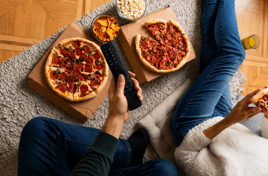 Futebol e pizza é com a Domino's