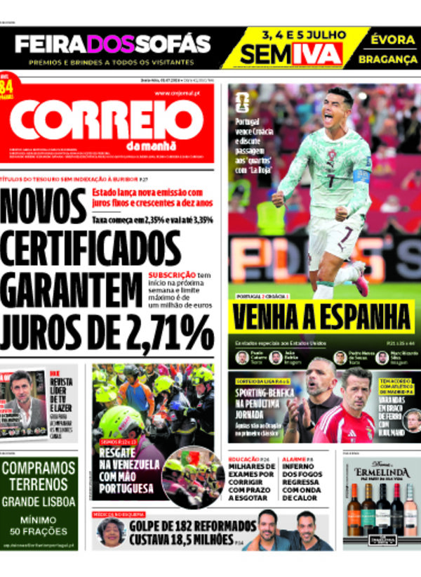 Capa do jornal