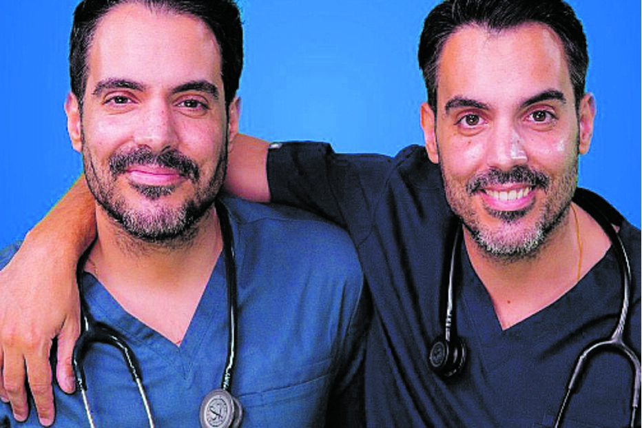 Pedro Barreira e João Vasco Barreira, gémeos, conhecidos nas redes sociais como ‘Twin Docs’