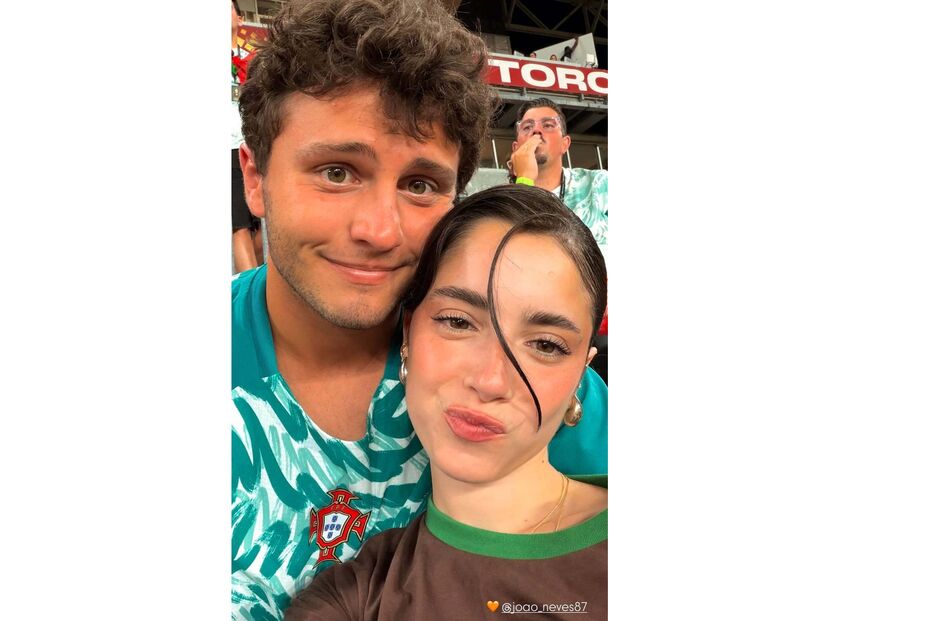Madalena Aragão e o namorado João Neves