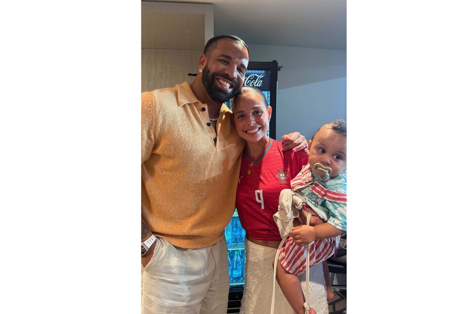 Margarida Amaral Domingues com o Drake