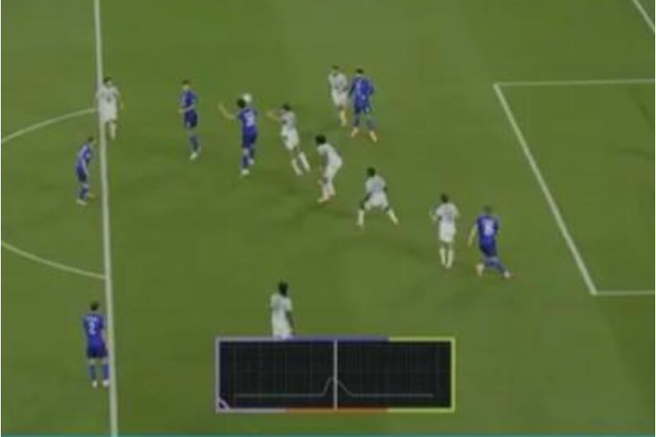 Imagem do 'eletrocardiograma' da bola