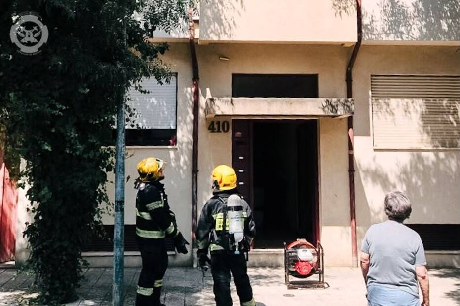 Incêndio destrói equipamento doméstico de apartamento em Espinho