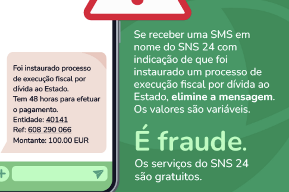 Ministério da Saúde alerta para novas mensagens fraudulentas em nome do SNS 24