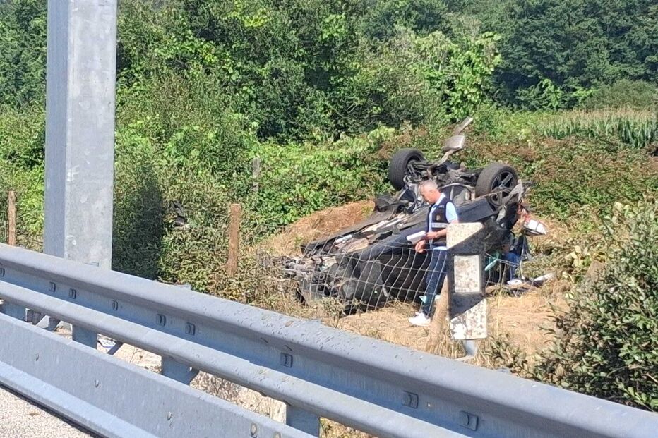 Jovem de 23 anos morre em despiste de carro na A25 em Oliveira de Frades