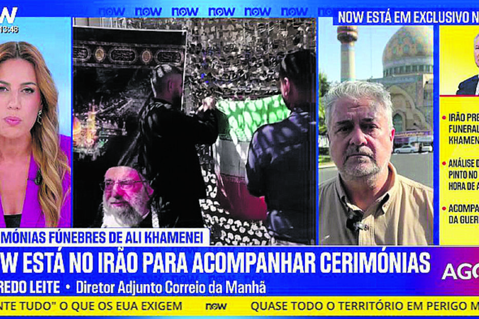 Alfredo Leite em direto para o Now