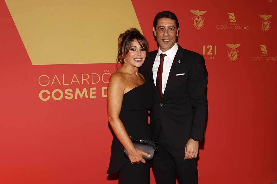 Rui Costa ao lado da mulher Sandra