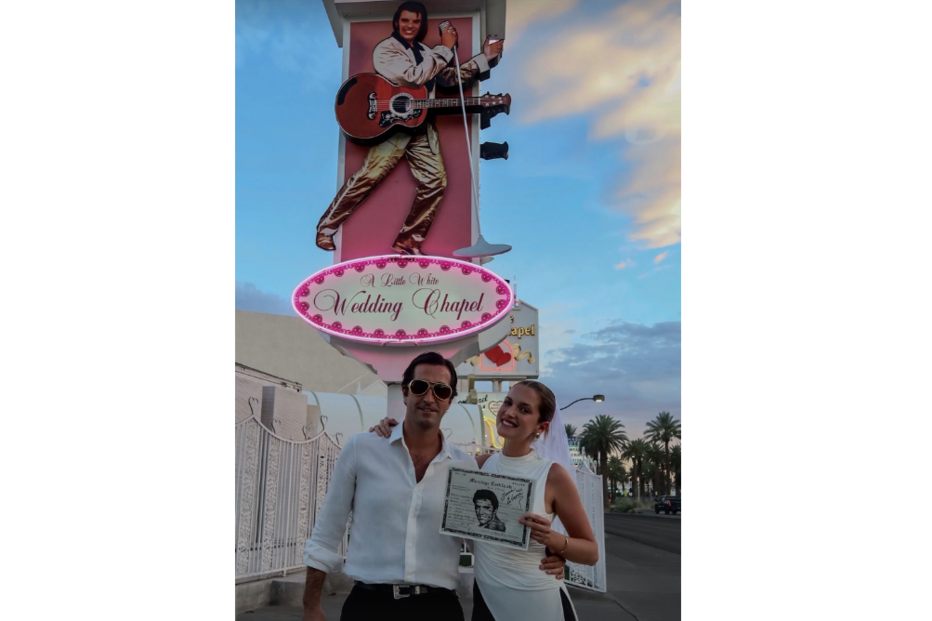 Júlia Palha e Frederico Porem Murta casam novamente em Las Vegas