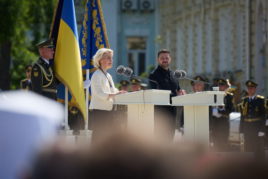 Ursula Von der Leyen visita a Ucrânia