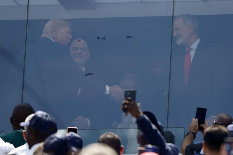 Rei Felipe VI e Donald Trump