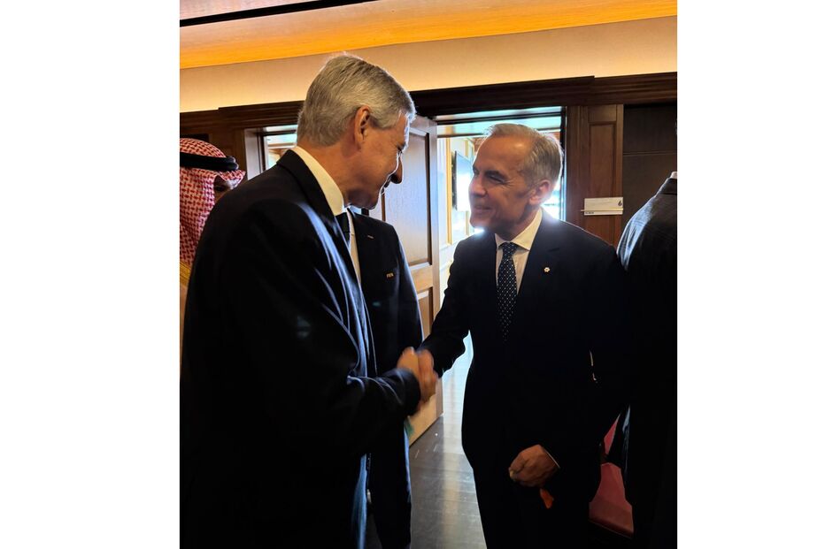 José Luís Arnaut com Mark Carney, primeiro-ministro do Canadá