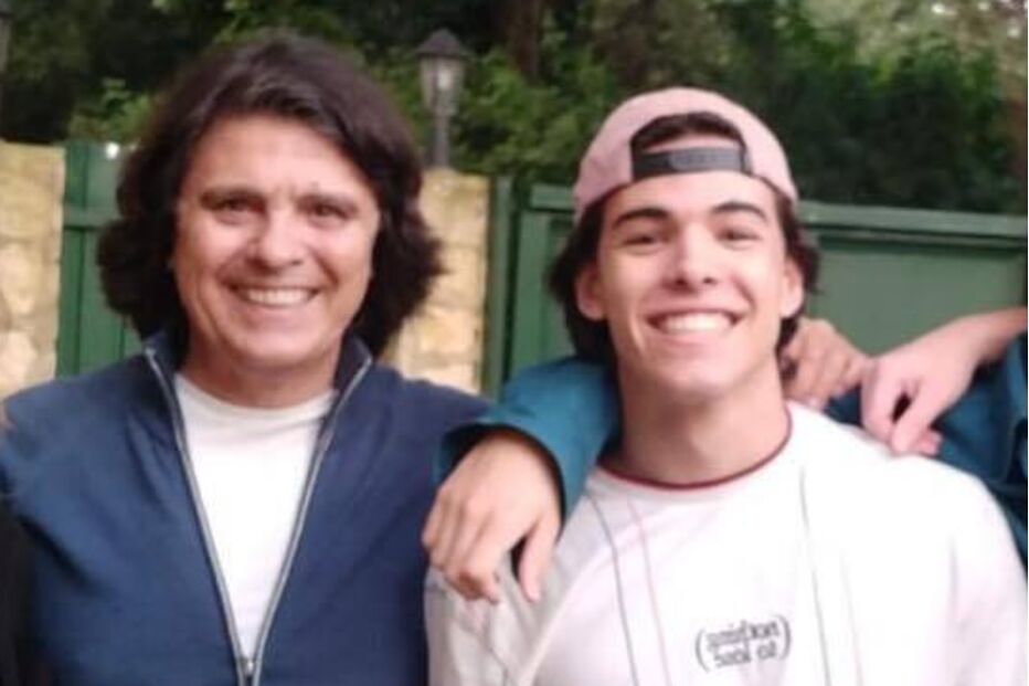 Luís Represas e os quatro filhos