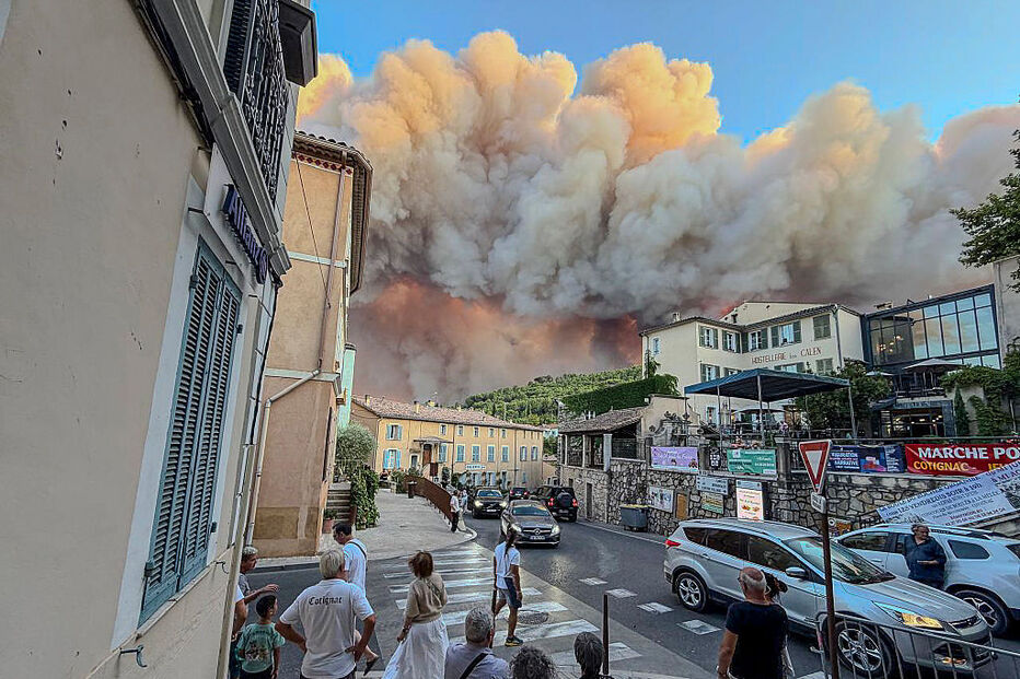 Incêndio no sul de França
