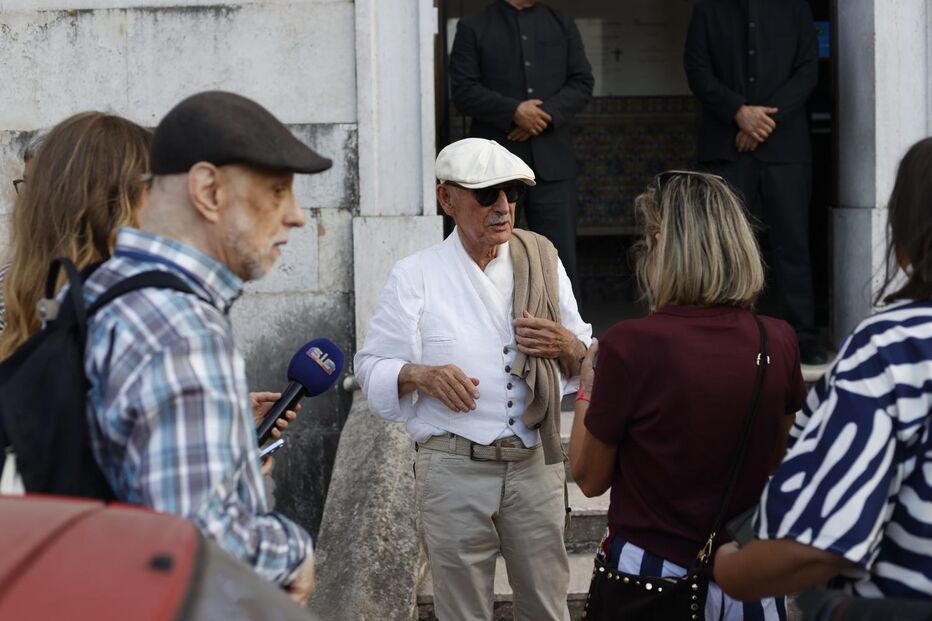 Despedida a Luís Represas na Basílica da Estrela com familiares e amigos