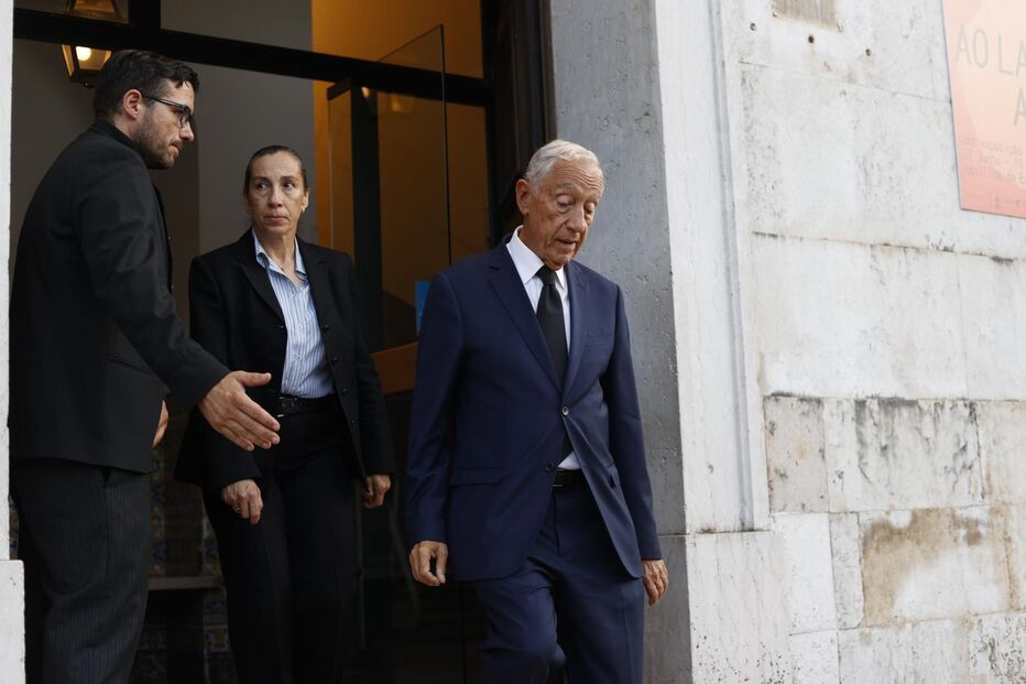 Marcelo Rebelo de Sousa e convidados na despedida de Luís Represas na Basílica da Estrela