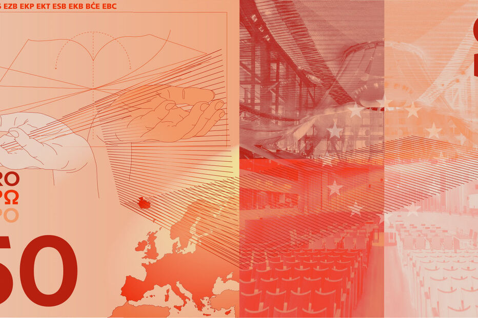 A nova nota de 50 euros mostra o mapa da Europa e o edifício do Conselho Europeu