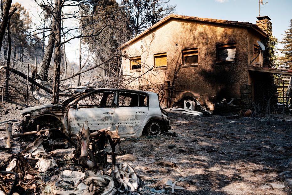 Incêndio florestal no Vale do Tiétar, em Ávila, Espanha