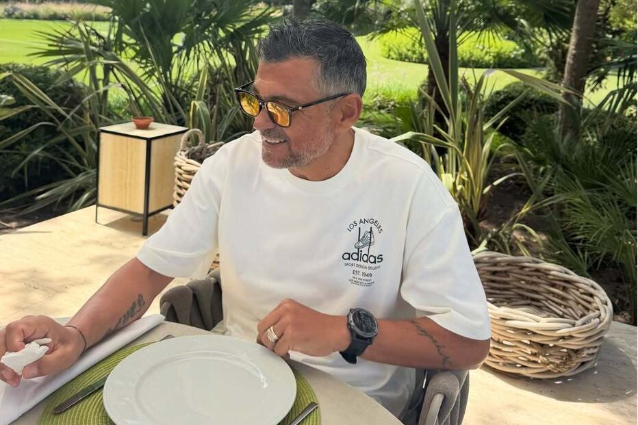 Sérgio Conceição de férias no Algarve