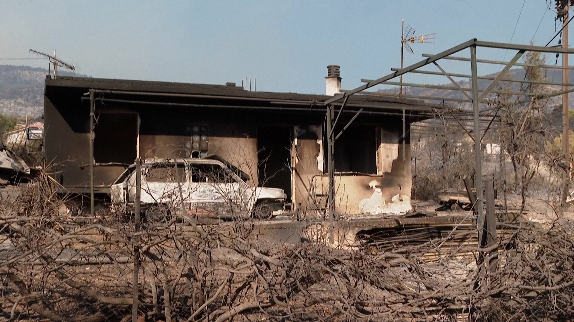 Fire West of Athens Destroys Homes, Vehicles
