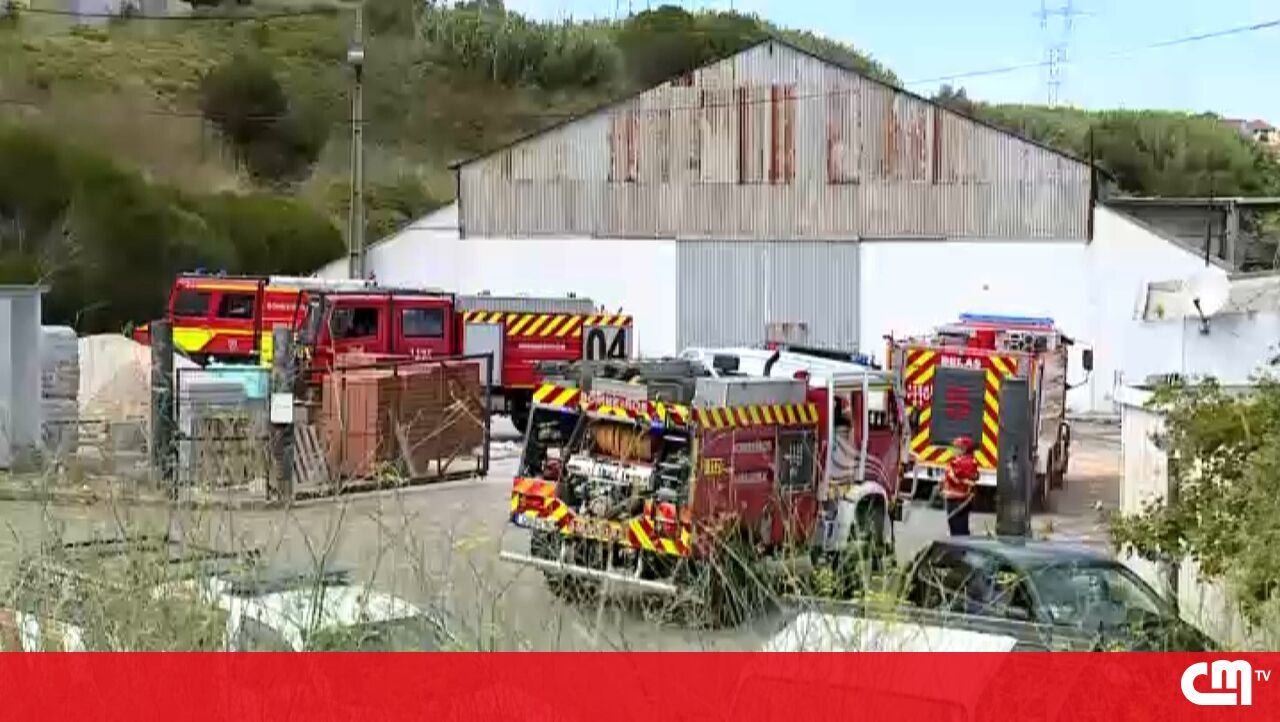 <![CDATA[ Incêndio deflagra em estaleiro de construção civil em Sintra ]]>