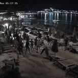 Imagem retirada do sistema de videovigilância que captou a desordem na Albânia