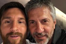  Lionel Messi e o pai, Jorge