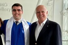 Duarte Barbosa, com o pai e a mãe