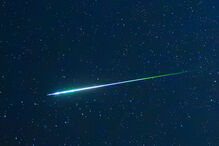 Meteoro com cauda verde avistado na Alemanha durante as Perseidas