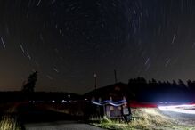 Perseidas vistas na Suíça