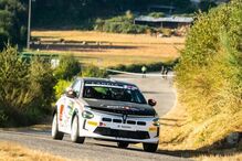 Carro de Rally Lancia Corse em prova