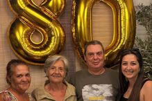 Maria Marcelina celebra 80 anos rodeada da família