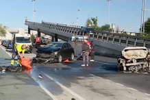 Três vítimas de um acidente junto à Torre de Belém, este sábado, foram transportadas para o hospital
