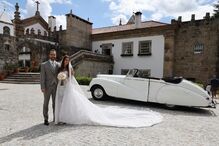 Ágata Rodrigues e Ricardo Moutinho Guilherme no dia do seu casamento em Marco de Canavezes