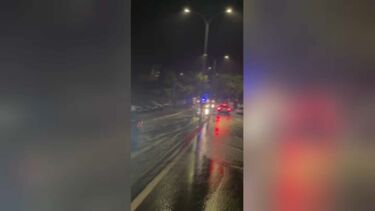 As imagens da chuva e trovada intensa em Oliveira do Hospital