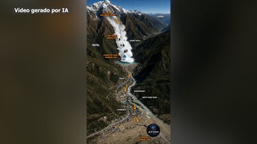 Vídeo gerado por IA mostra como terá ocorrido avalanche que provocou enxurrada no Nepal