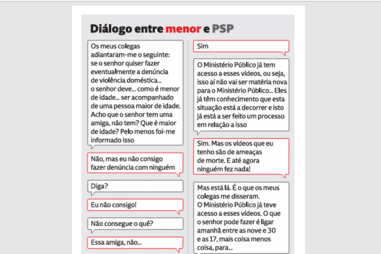 Este foi o diálogo que menor teve com a PSP antes de matar a mãe em Algés