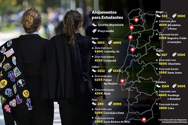 Preço dos quartos em Lisboa atinge os 550 euros