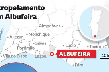 PJ investiga motivação de atropelamento que feriu 16 pessoas na rua da Oura em Albufeira