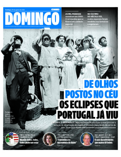 Capa de domingo, 09 de agosto de 2026