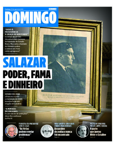 Capa de domingo, 23 de agosto de 2026