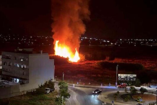 Incêndio deflagrou junto ao campus da Penha da Universidade do Algarve