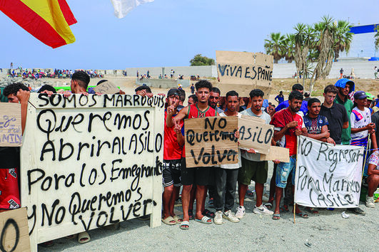 Migrantes marroquinos fizeram greve de fome para pedir asilo a que não têm direito