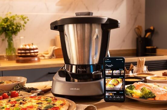 Robot de cozinha Cecotec Mambo 11090 com app de receitas e pratos diversos